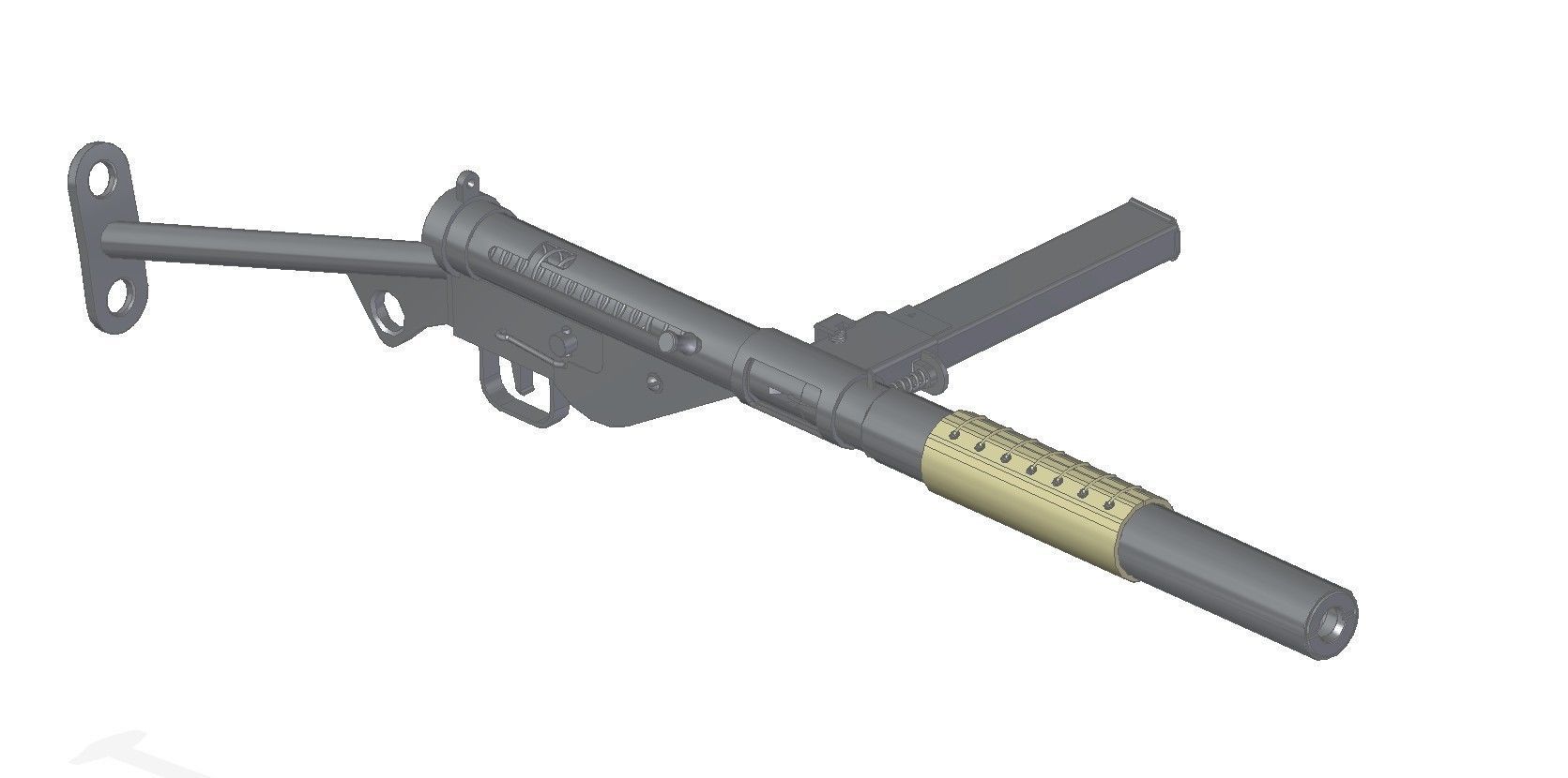 STEN MkII S 3D model_10
