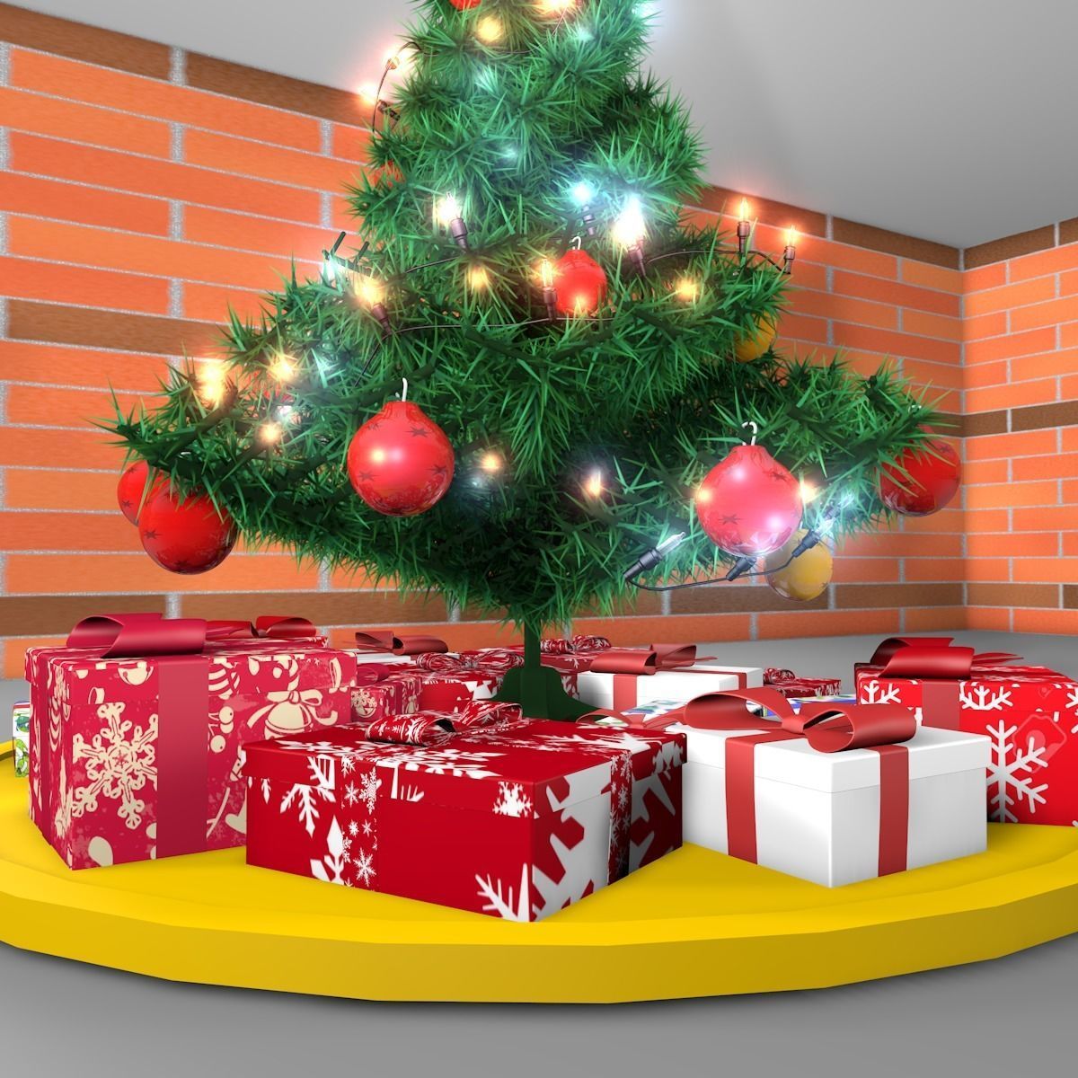 Christmas Tree 3D model_6