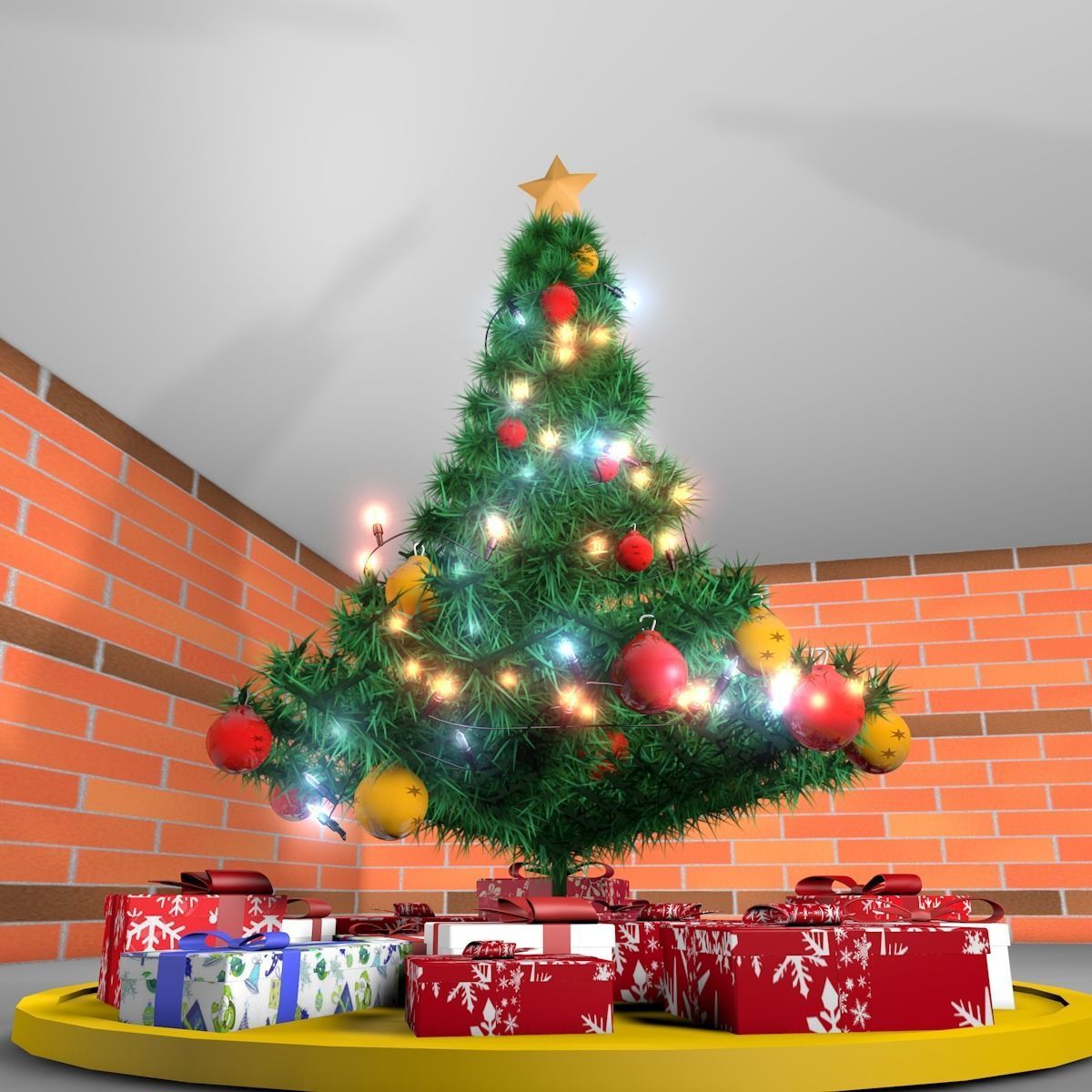 Christmas Tree 3D model_1