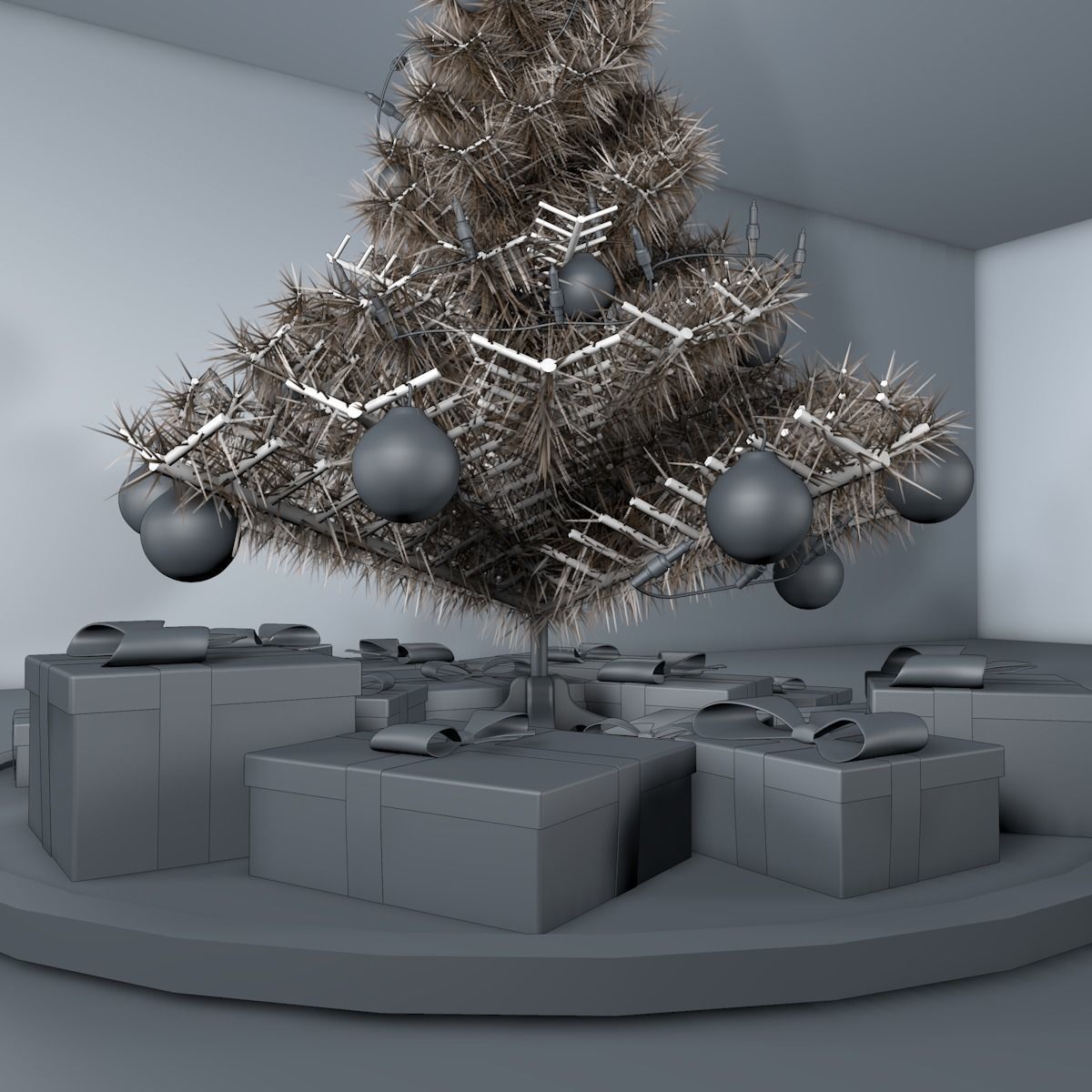 Christmas Tree 3D model_14