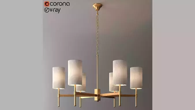 Gold Stem Chandelier