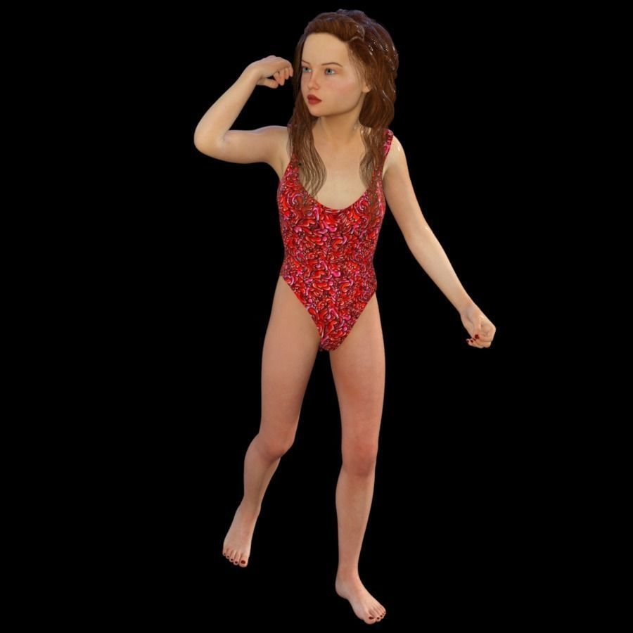 T1-10 obj files-teens 3D model_2