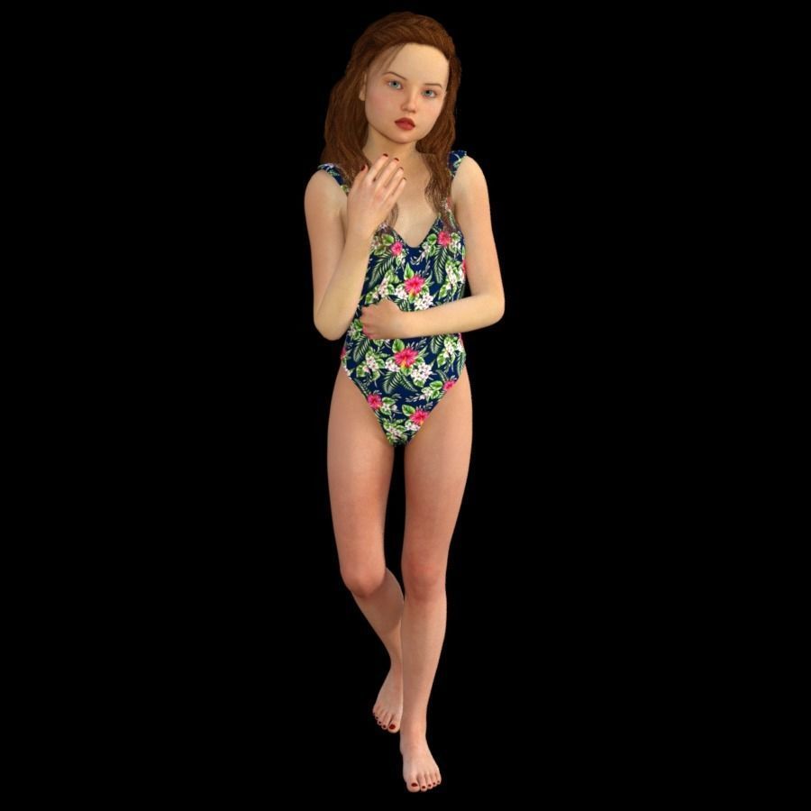 T1-10 obj files-teens 3D model_9
