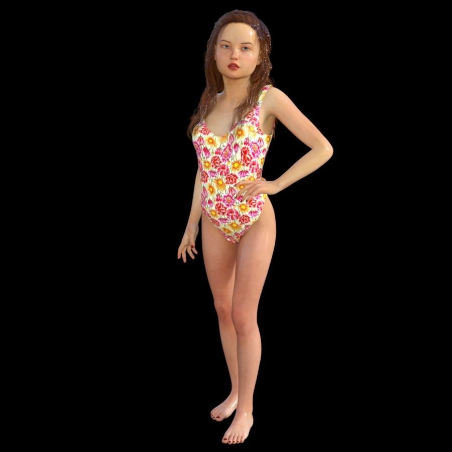 T1-10 obj files-teens 3D model_7