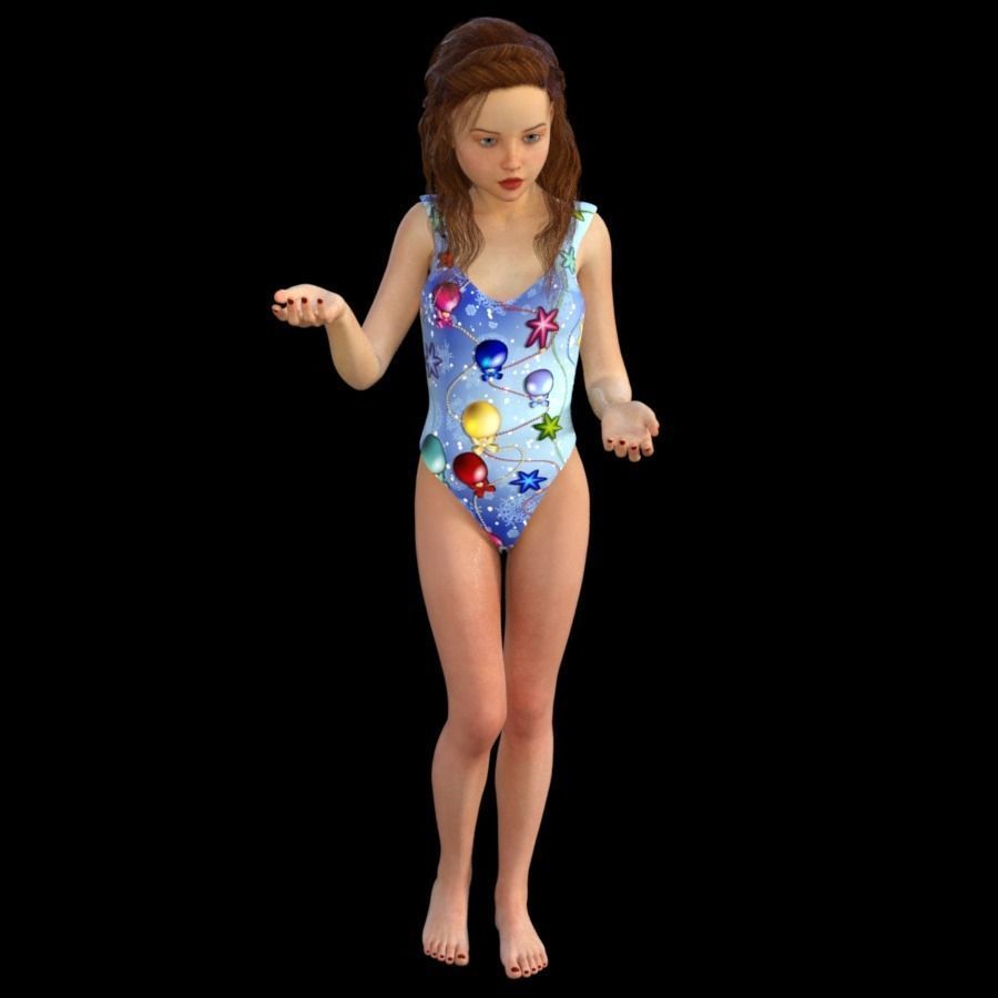 T1-10 obj files-teens 3D model_6
