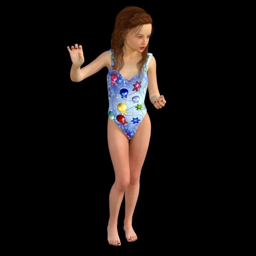 T1-10 obj files-teens 3D model_4