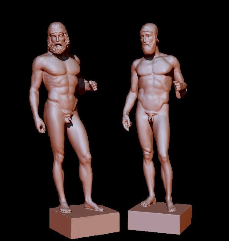 riace bronze warrior 3D print model_32