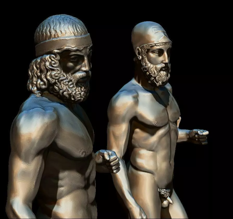riace bronze warrior 3D print model_0