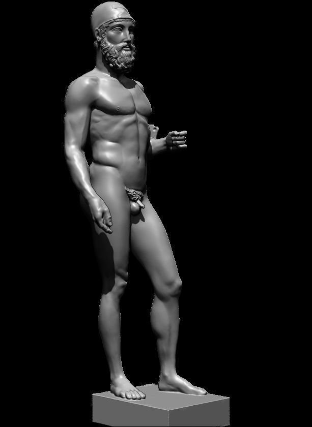 riace bronze warrior 3D print model_43