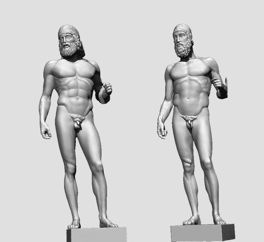 riace bronze warrior 3D print model_6