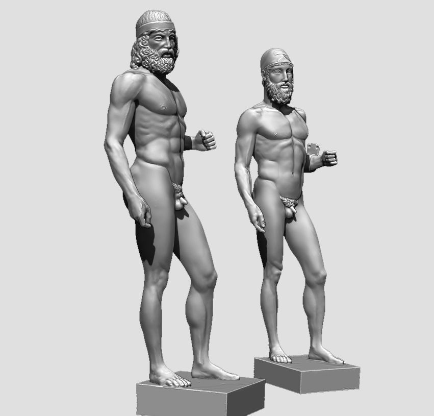 riace bronze warrior 3D print model_14