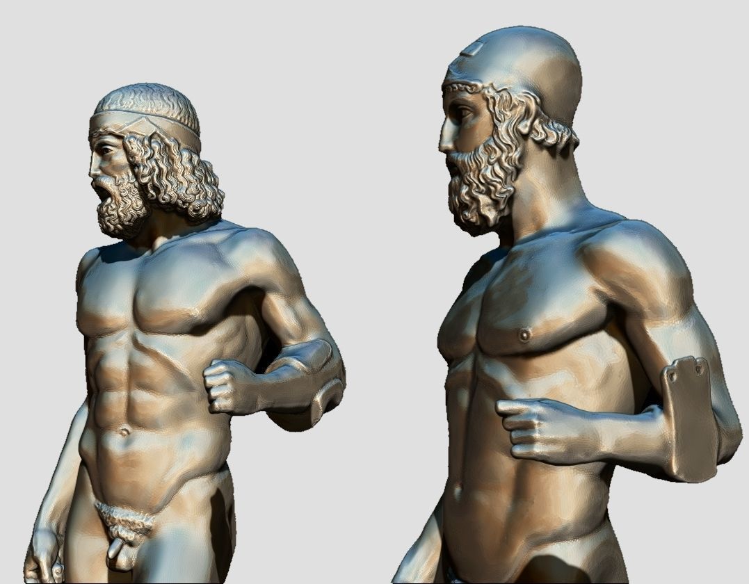 riace bronze warrior 3D print model_3