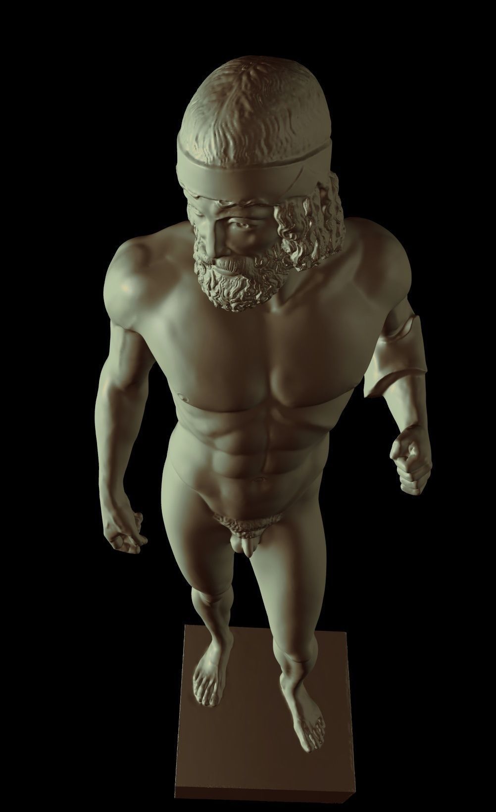 riace bronze warrior 3D print model_30