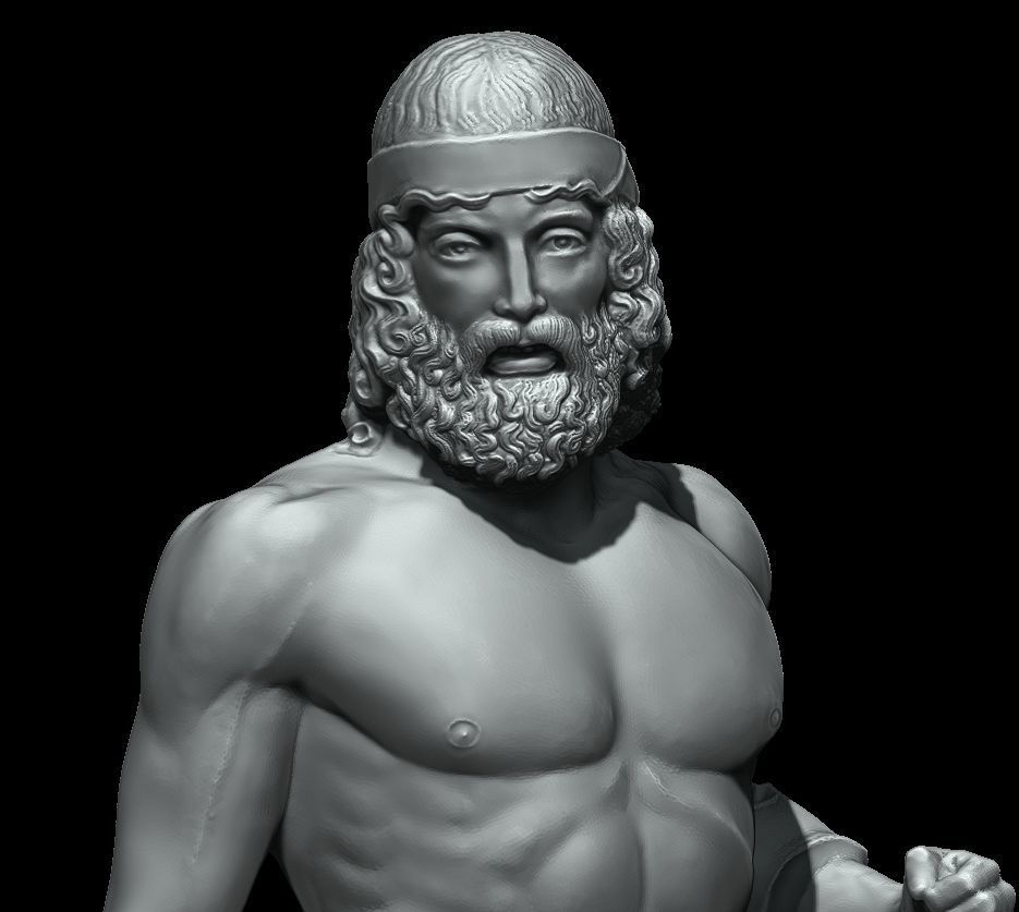 riace bronze warrior 3D print model_69