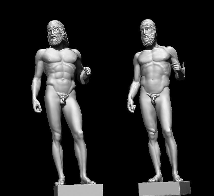 riace bronze warrior 3D print model_5