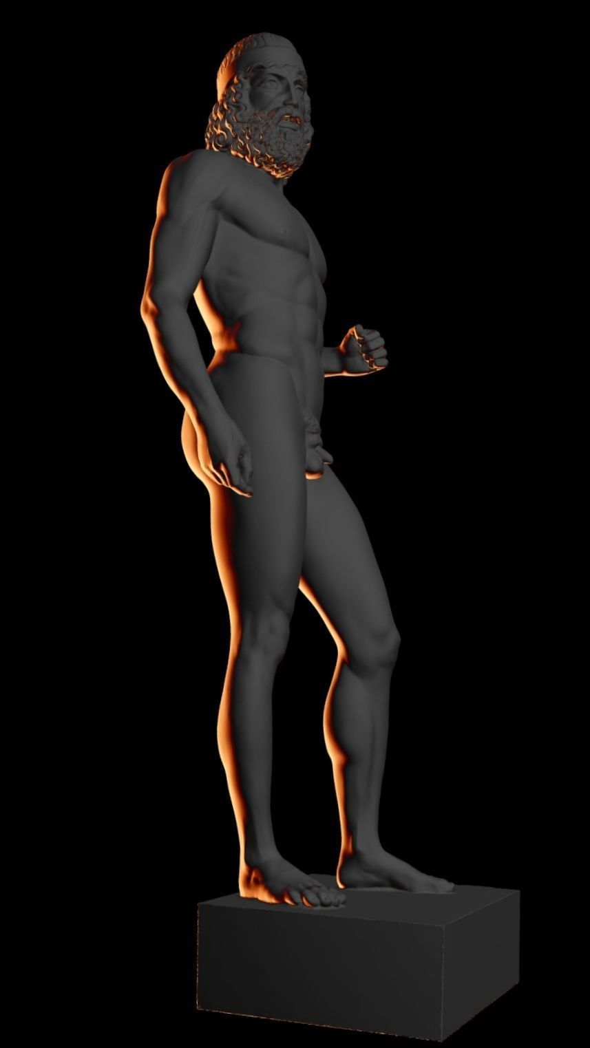 riace bronze warrior 3D print model_24