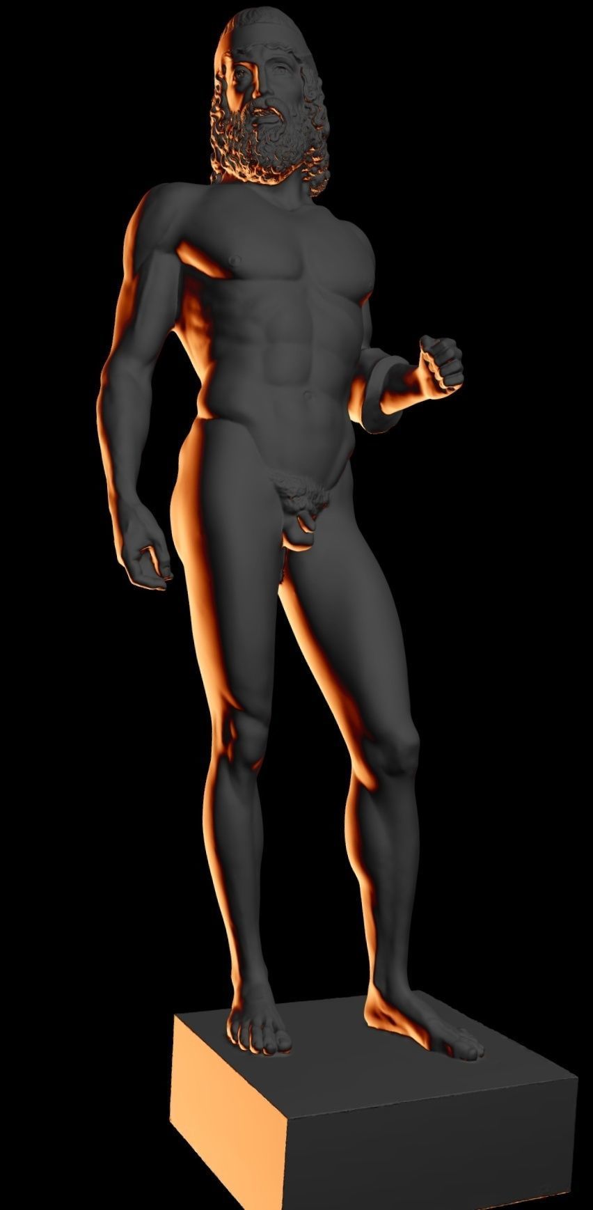 riace bronze warrior 3D print model_23