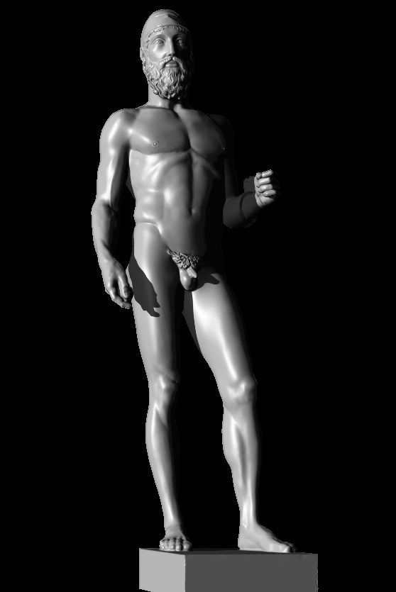 riace bronze warrior 3D print model_65