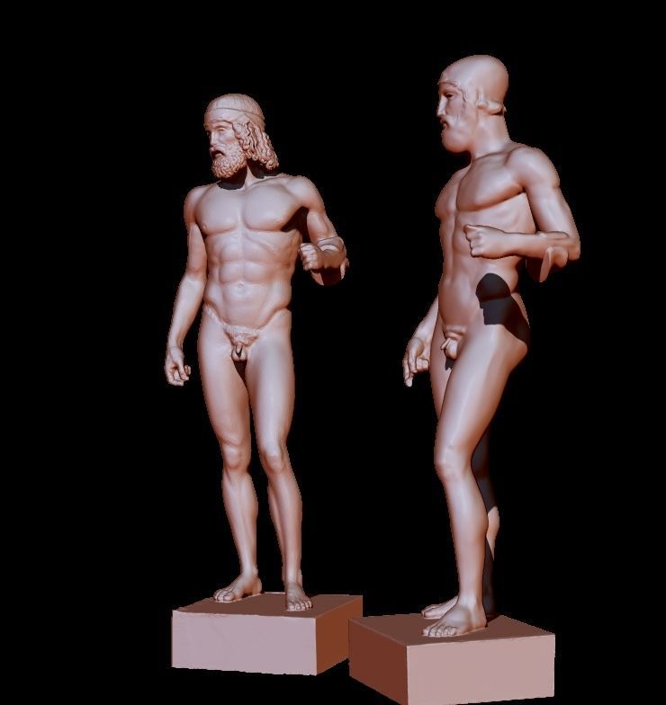 riace bronze warrior 3D print model_36