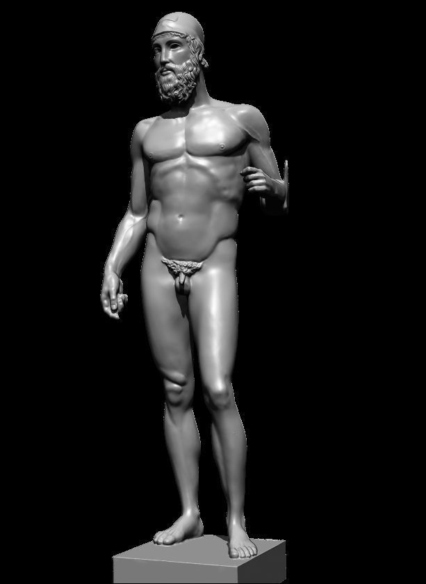 riace bronze warrior 3D print model_46