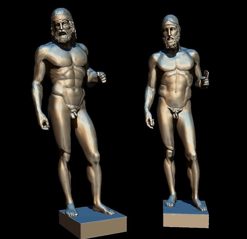 riace bronze warrior 3D print model_8