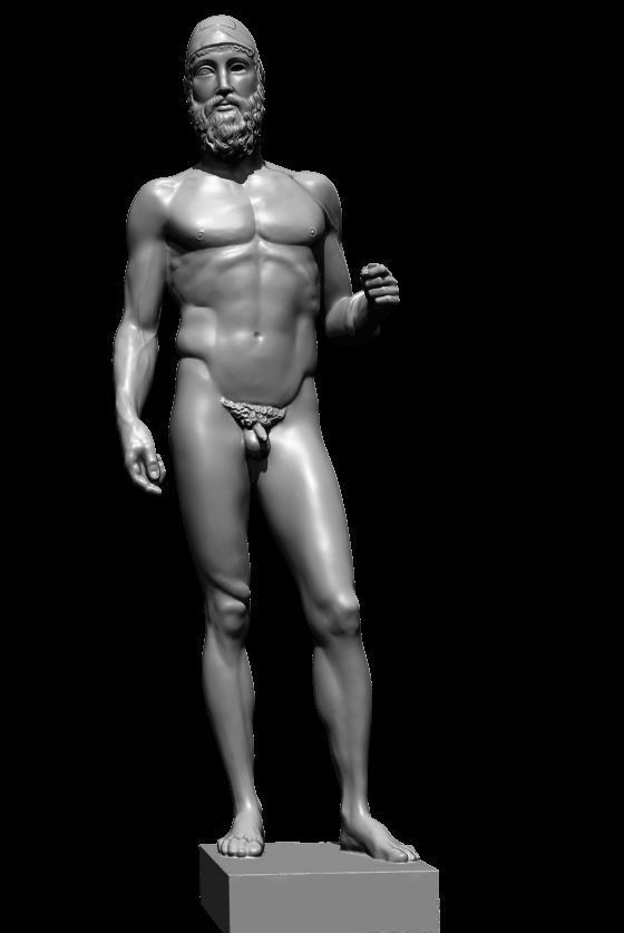 riace bronze warrior 3D print model_49