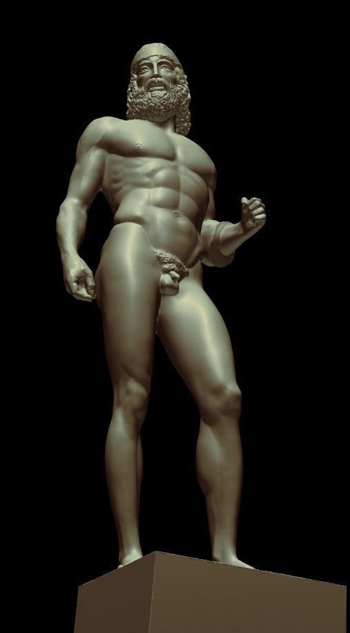 riace bronze warrior 3D print model_29