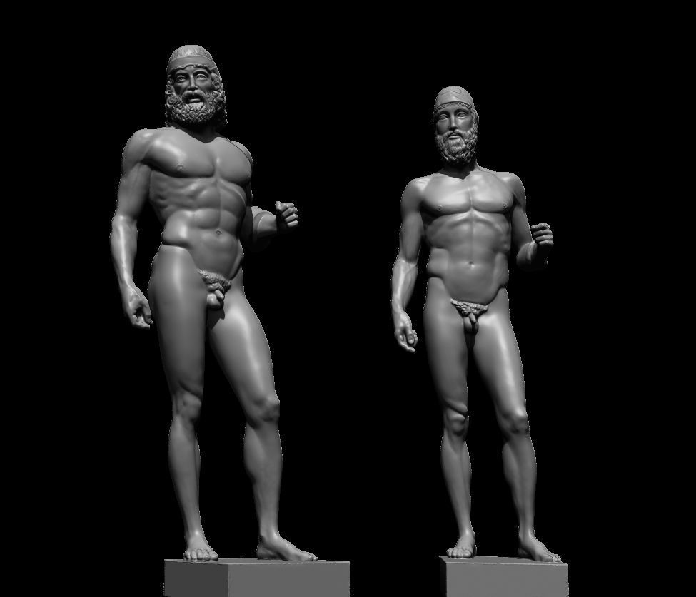 riace bronze warrior 3D print model_4