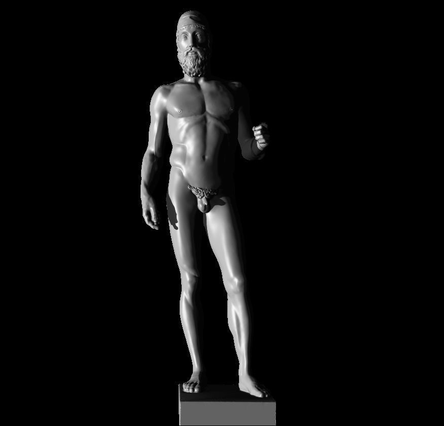 riace bronze warrior 3D print model_48