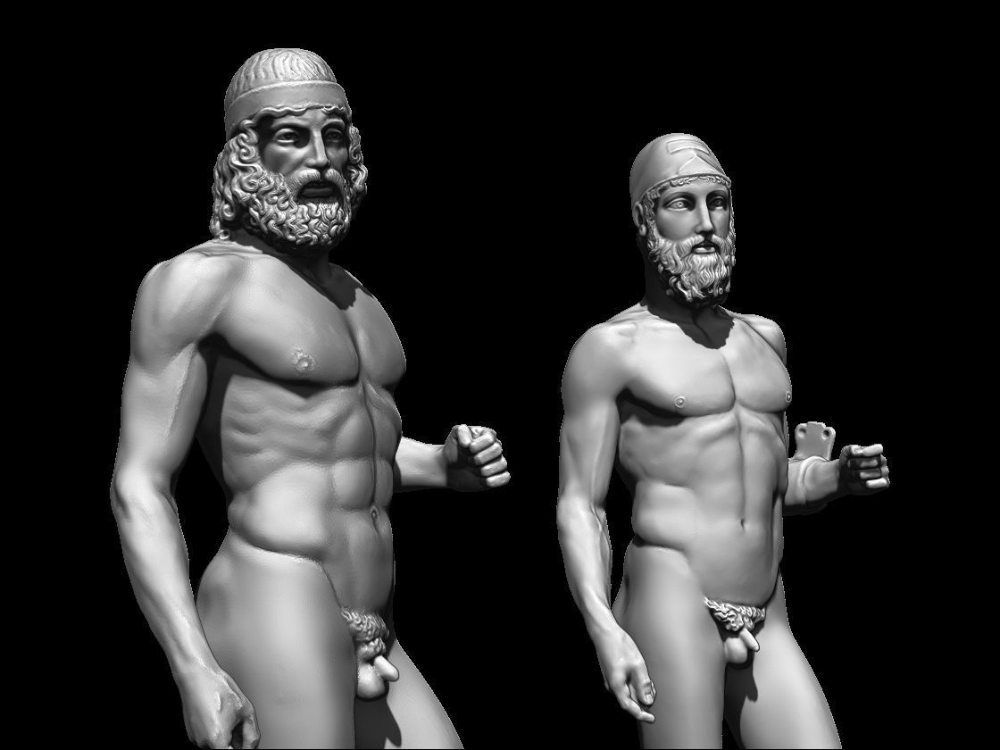 riace bronze warrior 3D print model_38