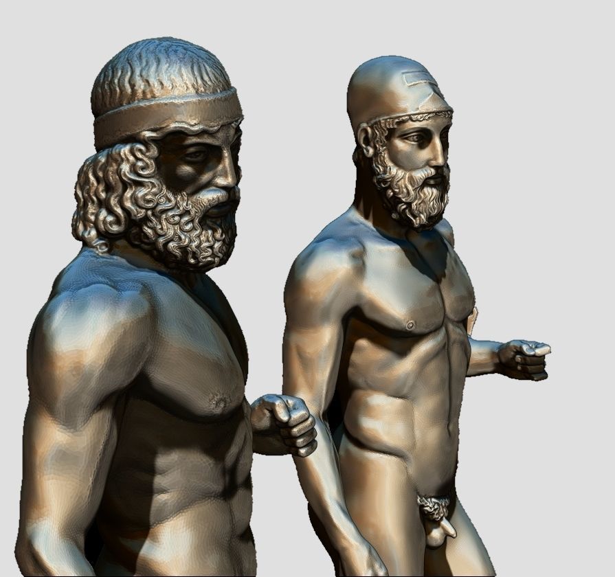 riace bronze warrior 3D print model_1