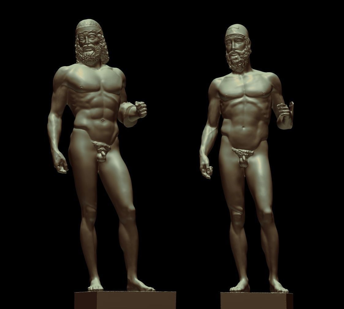 riace bronze warrior 3D print model_31