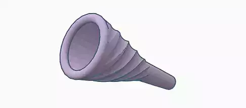 Schaller Swirl Trombone Mouthpiece 3D print model