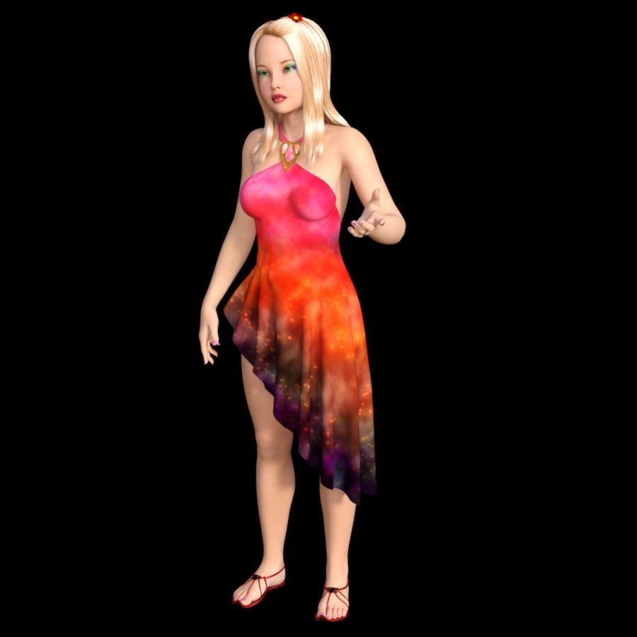 T3-8 obj files teen 3D model_3