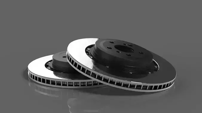 Race brake disc Free 3D model