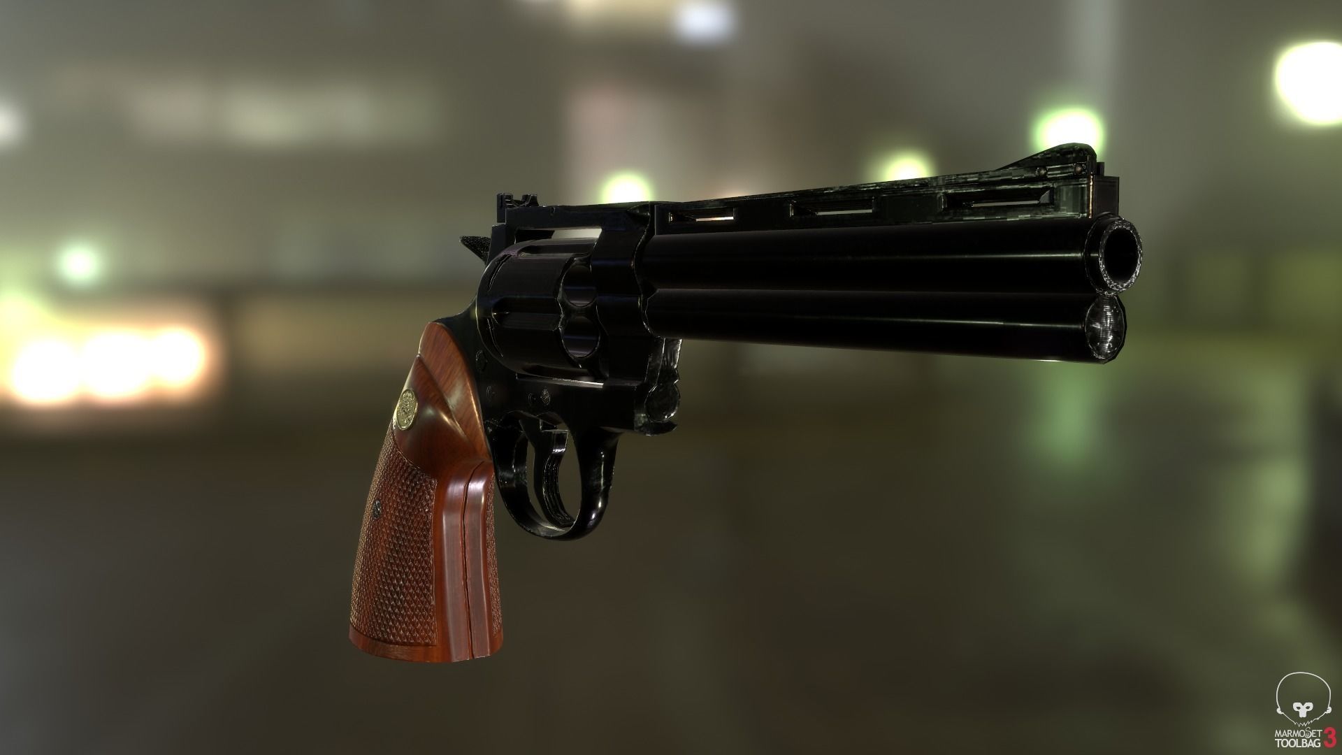 Magnum Colt Python 357 Low-poly 3D model_27