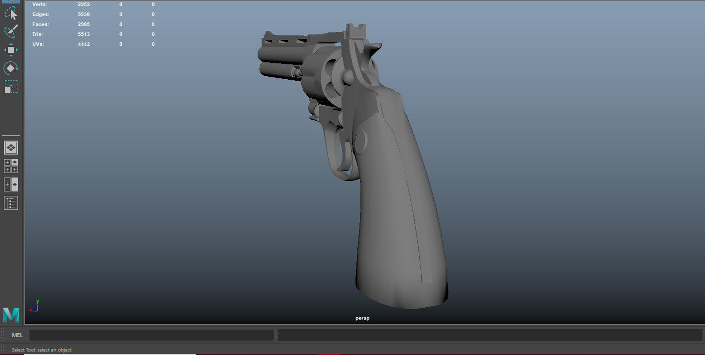 Magnum Colt Python 357 Low-poly 3D model_18