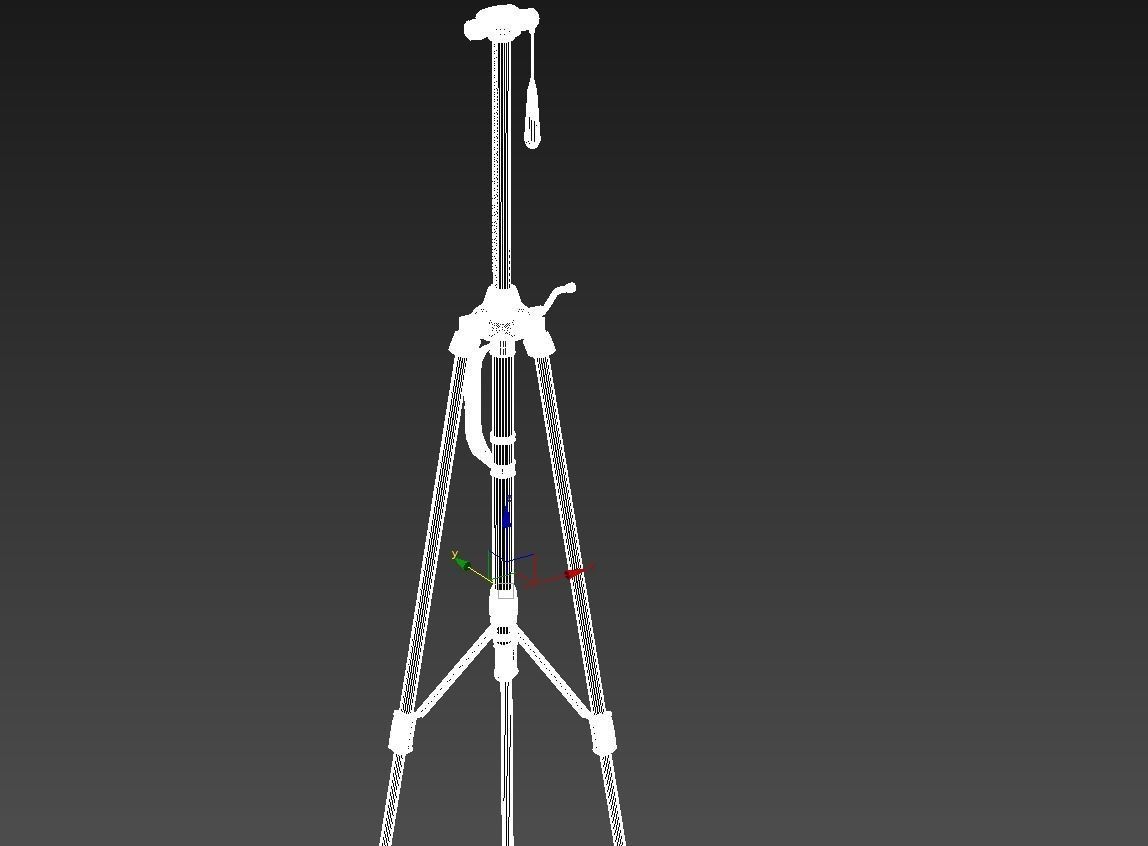 camera tripod 3D model_8