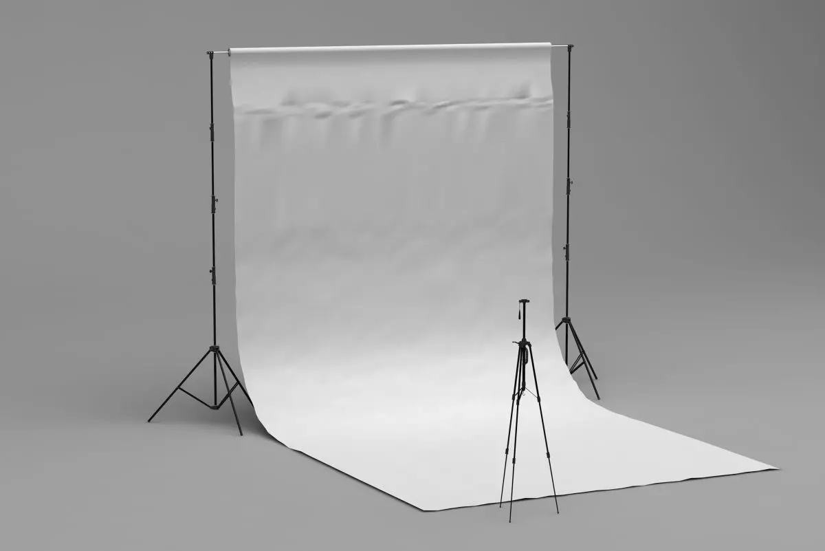 camera tripod 3D model_0