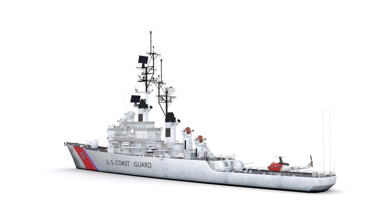 Coast Guard Low-poly 3D model_4