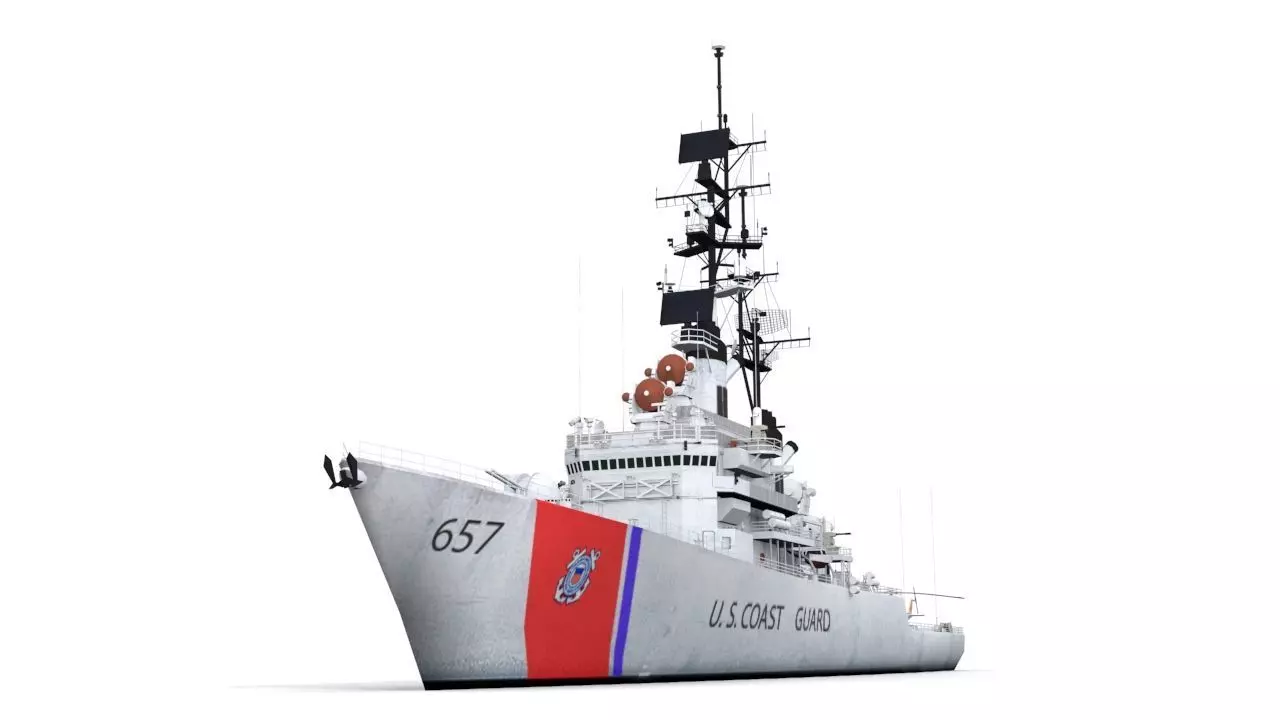 Coast Guard Low-poly 3D model_0