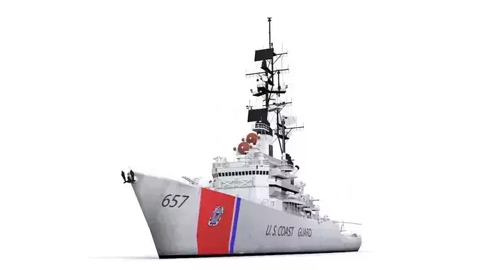 Coast Guard Low-poly 3D model