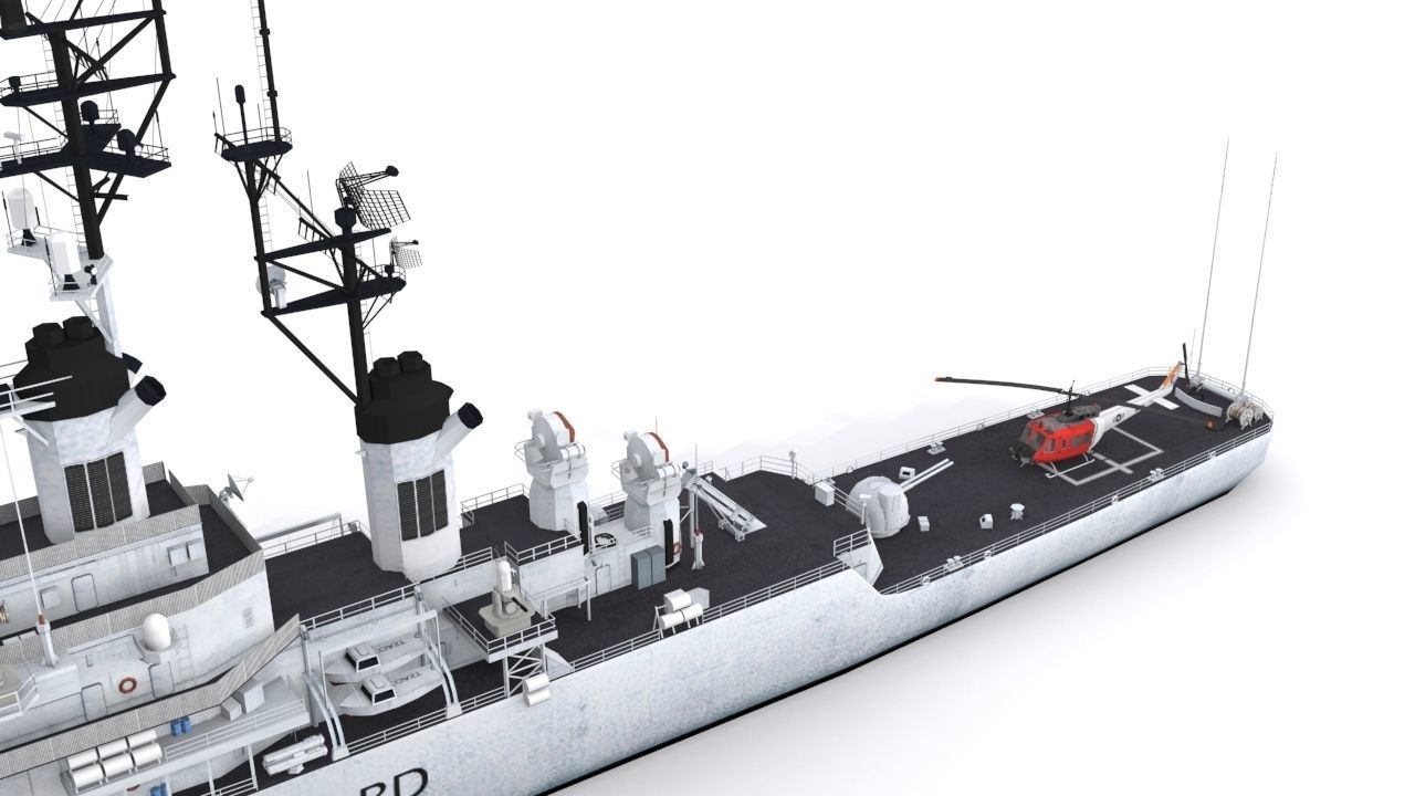 Coast Guard Low-poly 3D model_6