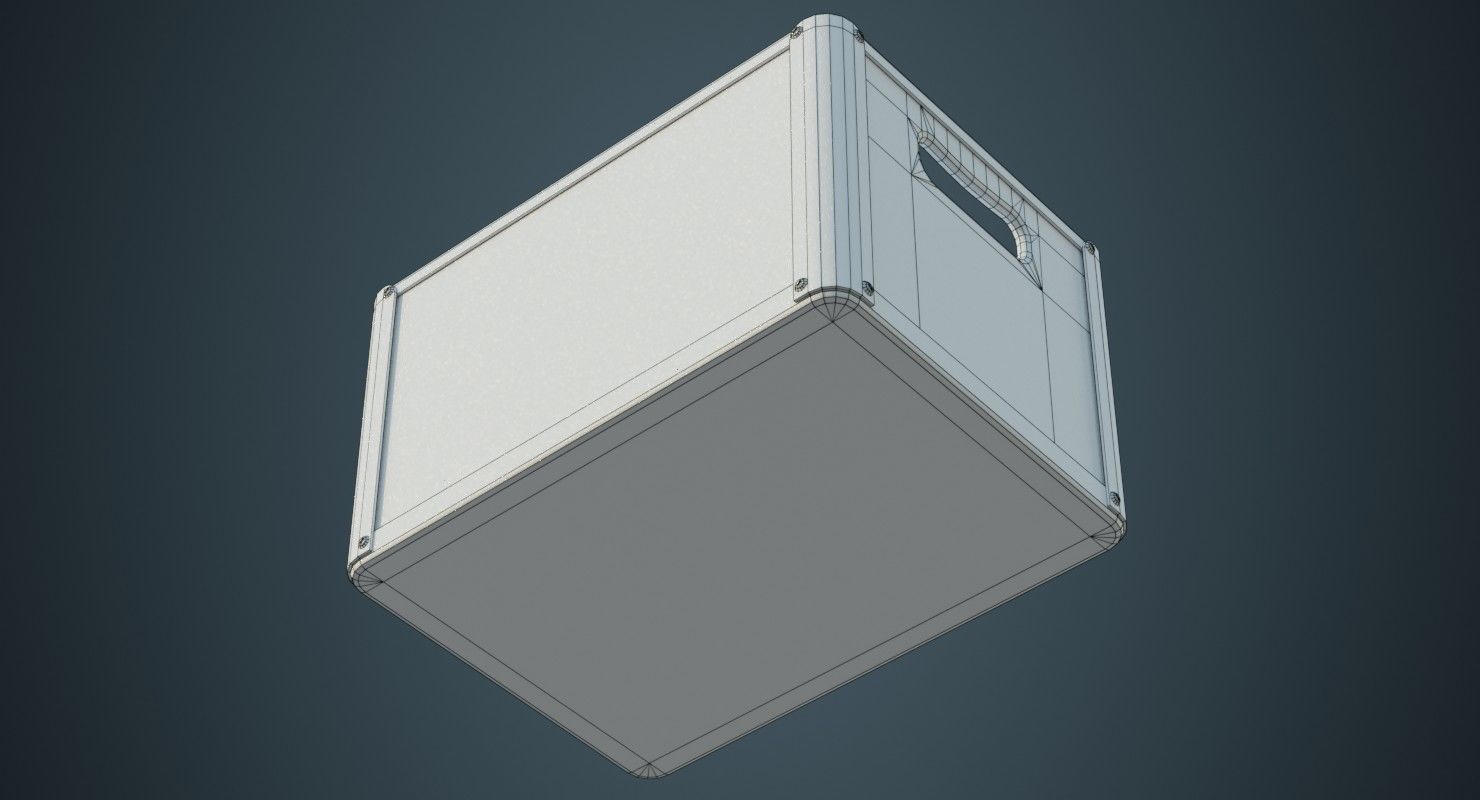 Crate 3B Low-poly 3D model_6