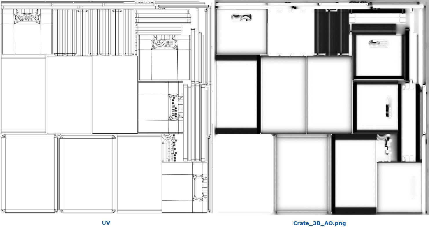 Crate 3B Low-poly 3D model_7