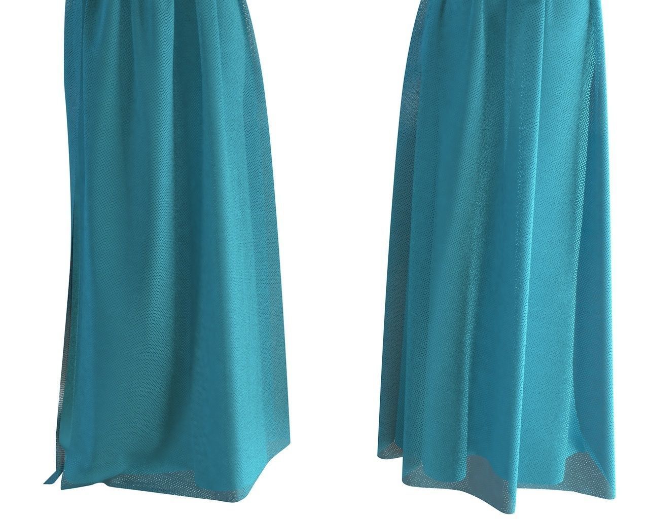 Stylish Designer Women One Shoulder Dress 3D model 3D model_9