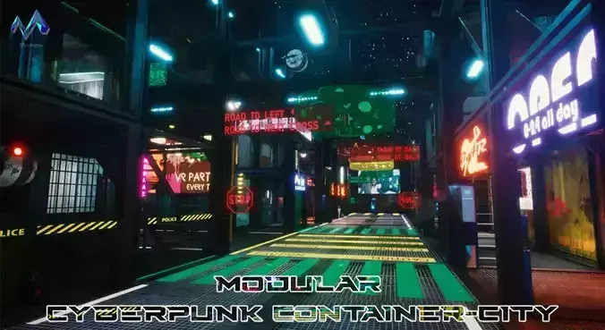 Modular Cyberpunk Environment