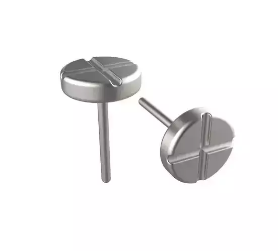 8mm Round Screw Top Earrings