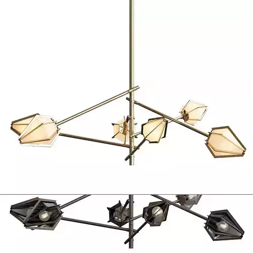 HARLOW Spoke Chandelier von Gabriel Scott