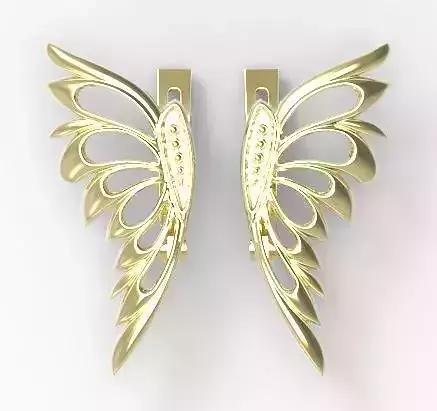 butterfly two gold - plated wings